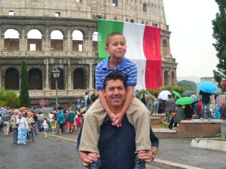 Gary and Gary at the Collusium in Rome