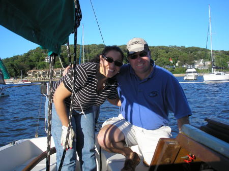 Hanging out on our sailboat