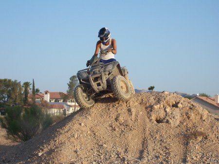 Jordan on his Arctic Cat Stuntin