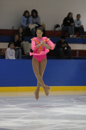 Alicia competeing