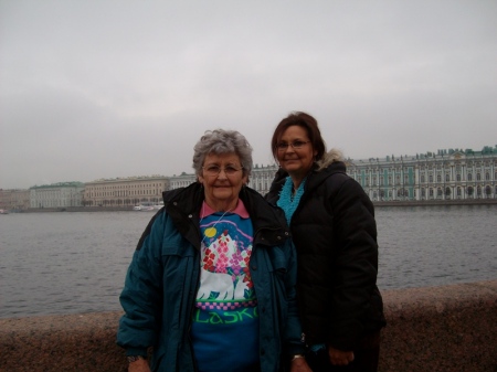 With my Mom in St Petersburg, Russia Oct. 2008