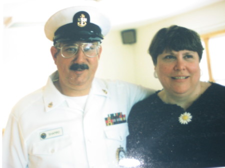 My wife and me at my retirement - 1997