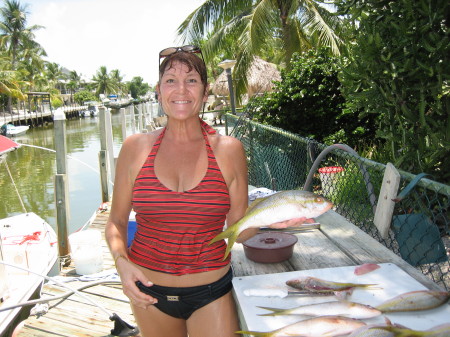 Keys girl on the dock.