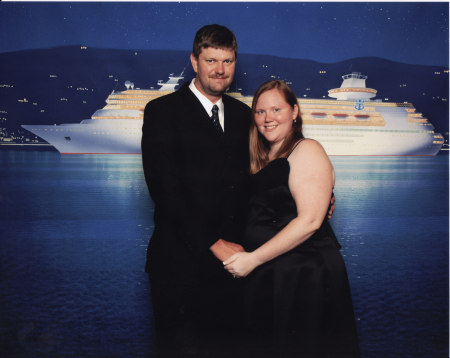 Honeymoon Photo on Cruise Ship