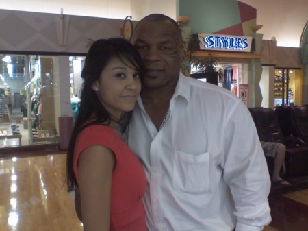 My daughter Rosemary and Mike Tyson 2008