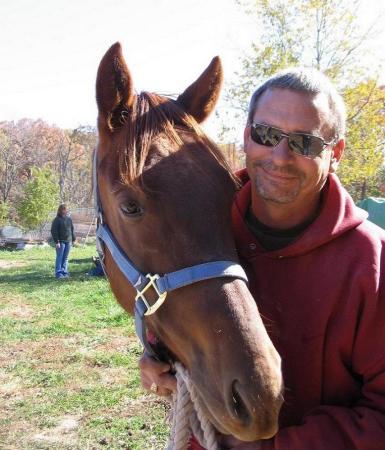 Mike & my horse Cayenne