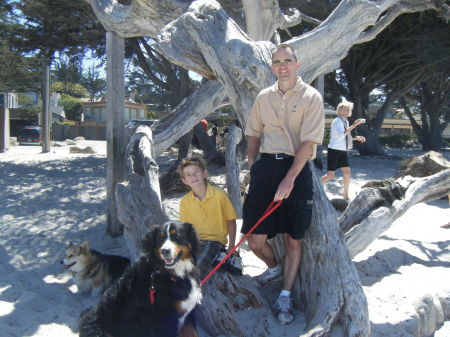 My family hanging out in Carmel