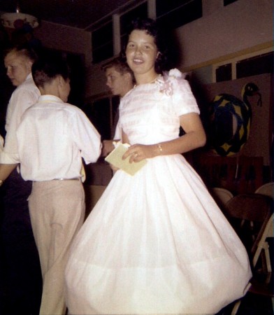 Dolores 8th grade graduation 1958 Finley Elem
