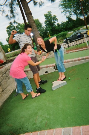 me and some friends. we all got a hole in 1!!