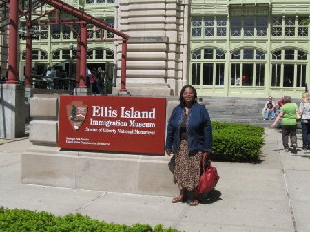 Mllicent at Ellis Island