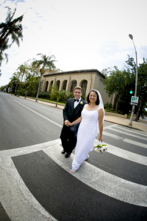 Our wedding in Santa Barbara, CA