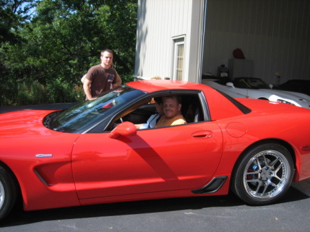 Driving cousins Z06 Vette