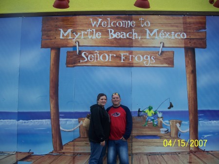Me and Hubby in Myrtle Beach Mexico