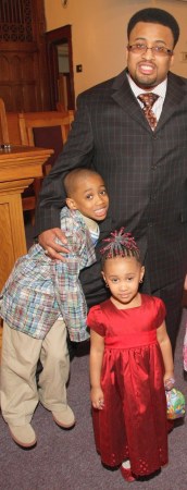 My husband and his babies, Micah & McKenzie