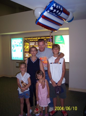 With my family after returning from Iraq