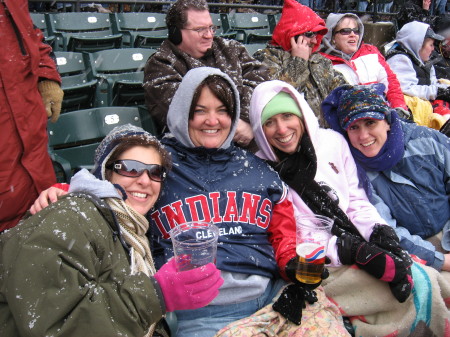 The Indians opening day in a blizzard