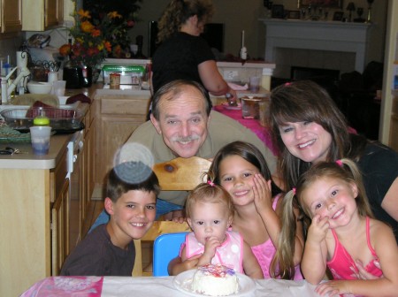 Me and Steff with the grandkids