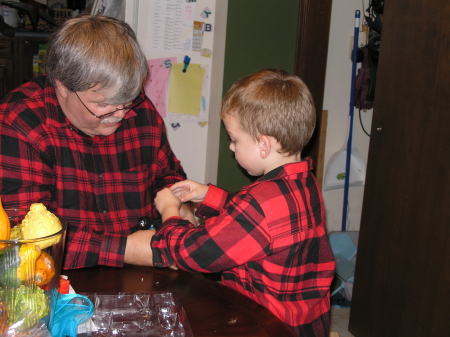 Oct 2009 - Helping Grandson Xander