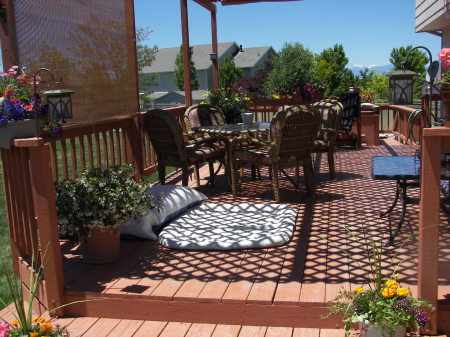 Deck in summer