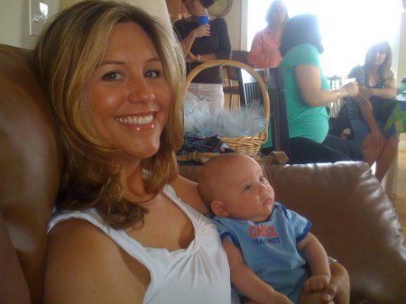 Cam and I at a friend's baby shower.
