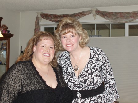 me and Kathie leaving for the party