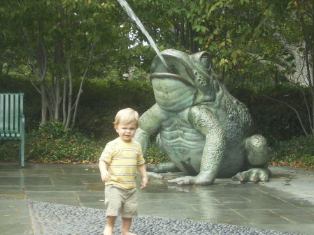 Jake vs. The Frog Fountain