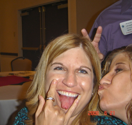 Tracy and me goofing around