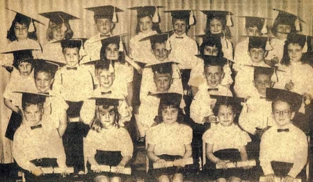 Me in kindergarten in New Jersey, bottom left