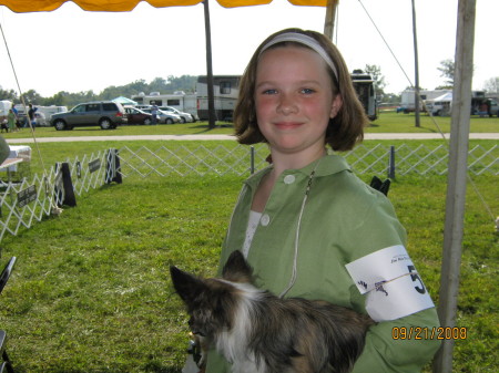 Sarah's first dog show