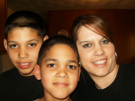 mom and her two boys