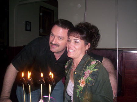 Laird & Laura at the Hells Angels party