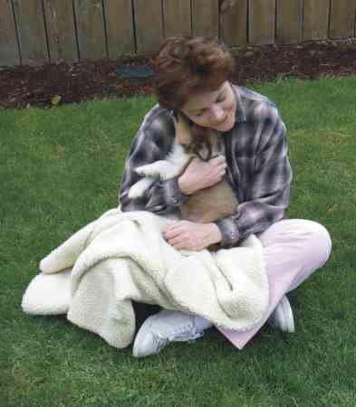 My wife Liz with puppy Jack (2007)