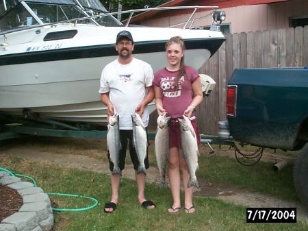 Me and My Daughter after Sockeye fishing