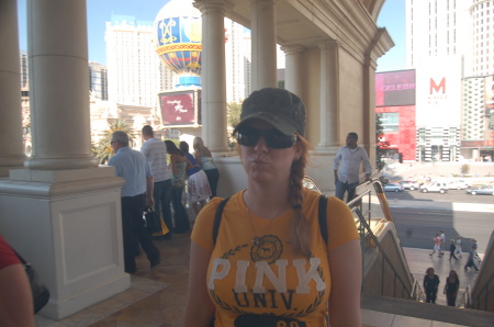 Being pouty in Vegas