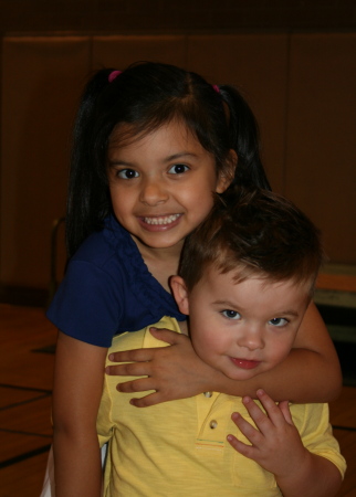 The kids at her 1st grade graduation 2010