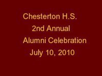 2nd Annual All CHS class Reunion/Benefit