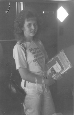 Diana Barz Circa 1984 at my house.