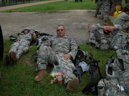 Larry Camacho at Camp Shelby, Mississippi