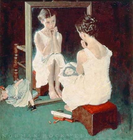 Girl in the Mirror, Norman Rockwell