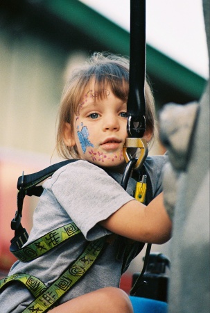 Kate's rock wall climb