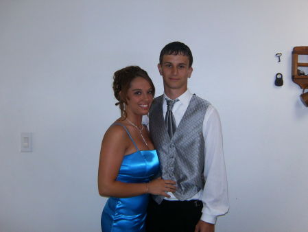Greg jr and his girl friend  prom nite