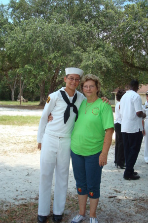 Daniel and his grandmother(my mom)