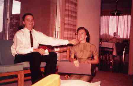 Richard and My Wedding Reception- Sept. 1959