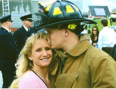 My son-Randy, the Fireman