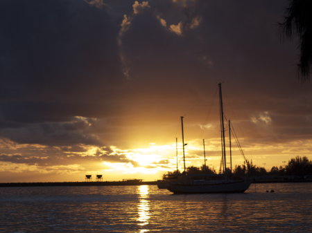 Sunrise over Hilo Bay