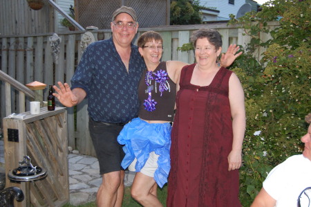 Peter, Lesley & Margo Posing