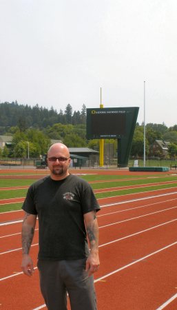 Aaron at Hayward Field