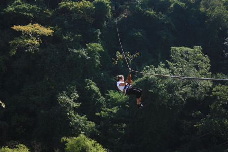 Zip lining in Mexico on Dec 9th 2010..