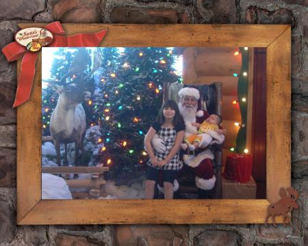 Jackie and Derek with Santa 2009