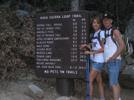 Me and Ed Half Dome hike July 2010